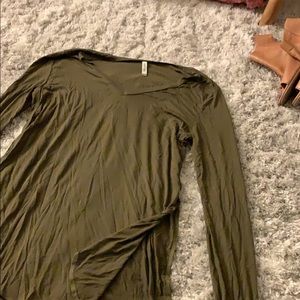 Green long sleeve shirt